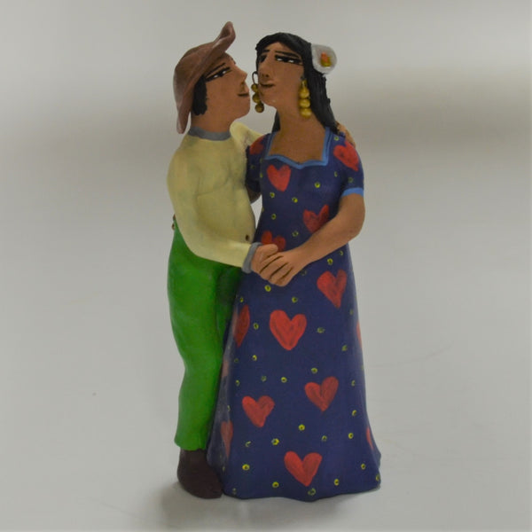 Leticia Garcia Aguilar - Folk Art Couple Embracing