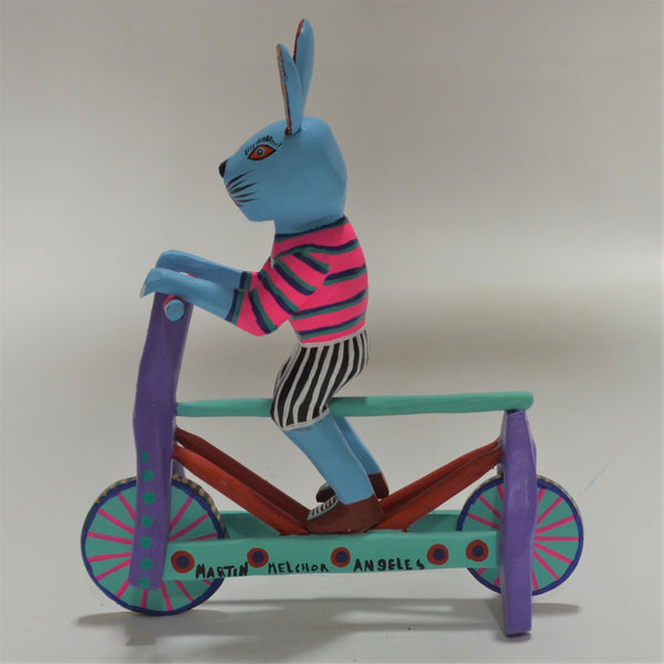 Martin Melchor - Oaxacan Folk Art Rabbit on a Bike