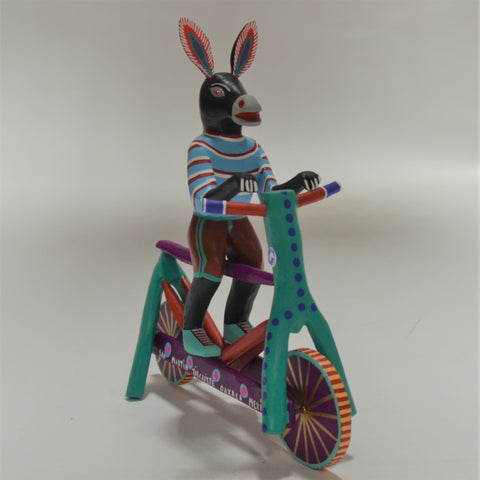 Martin Melchor - Oaxacan Folk Art Burro on a Bike
