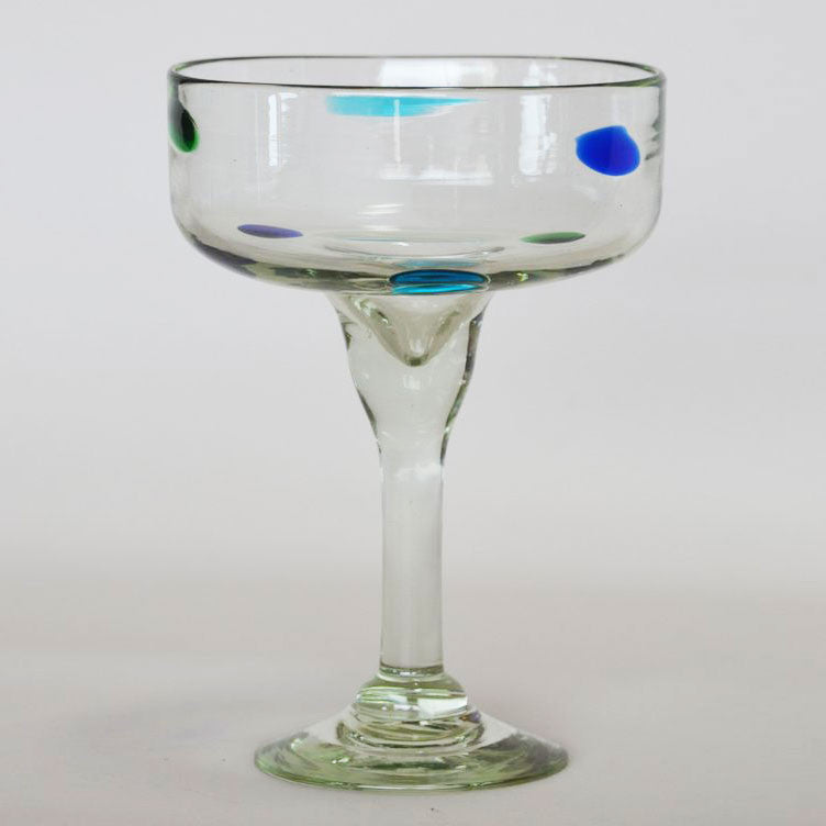 Glass - Polka Dot Margarita Glass