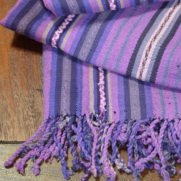 Textiles Casa Flor - Hand Woven Purple Runner