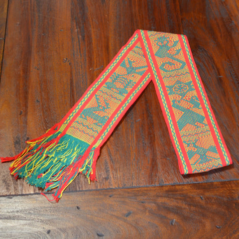 Textiles - Santo Tomas Belt in Red and Green