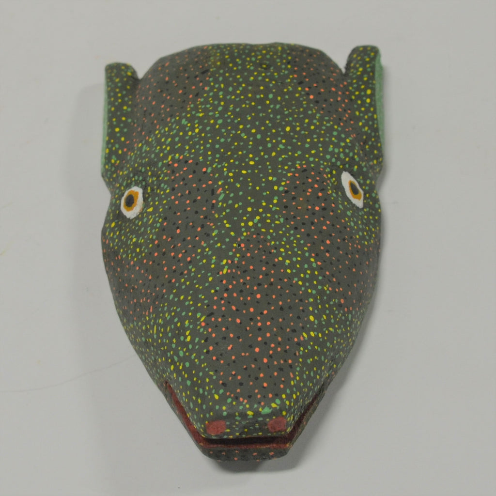 Pablo Victor Zacarias - Hand Carved Mask in Green