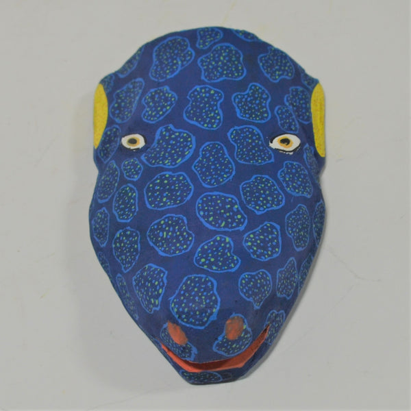 Pablo Victor Zacarias - Hand Carved Mask in Blue