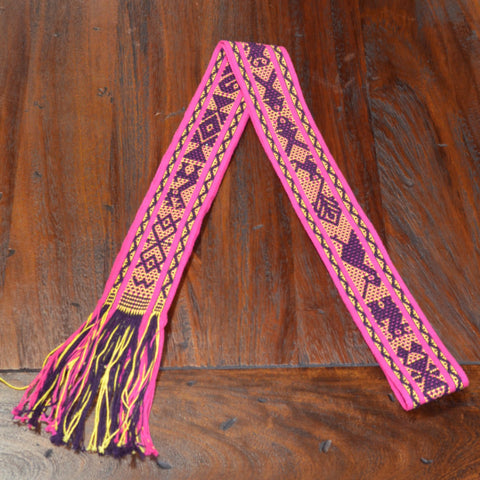 Textiles - Santo Tomas Belt in Pink, Purple and Yellow