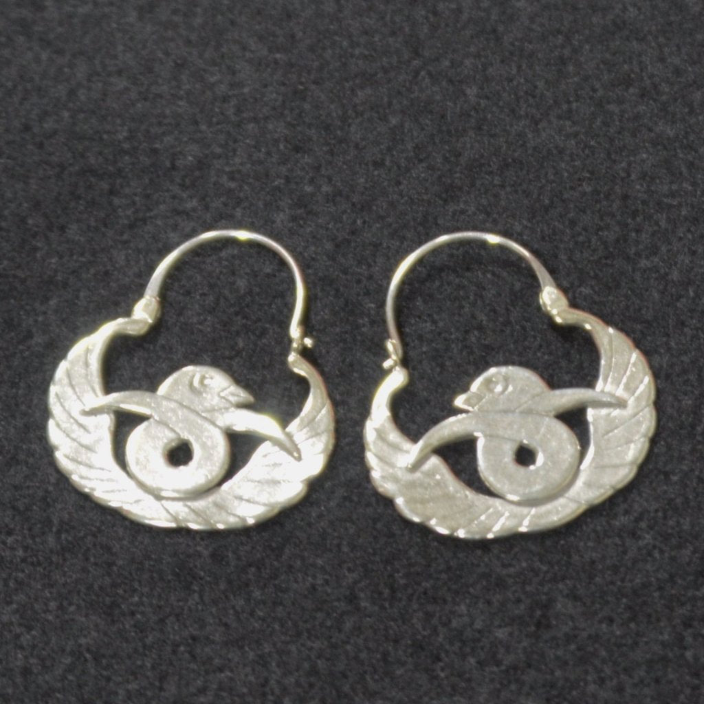 Jewelry - Hand Crafted Mexican Silver Arracada Earrings with Birds